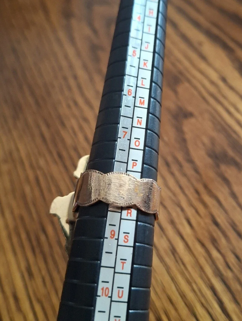Turquoise Cactus On Copper Adjustable Band 7-8-9